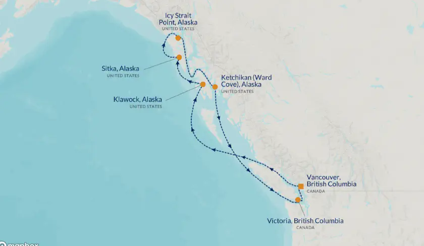 Croisière 7 nuits d&rsquo;Azamara en Alaska 2026