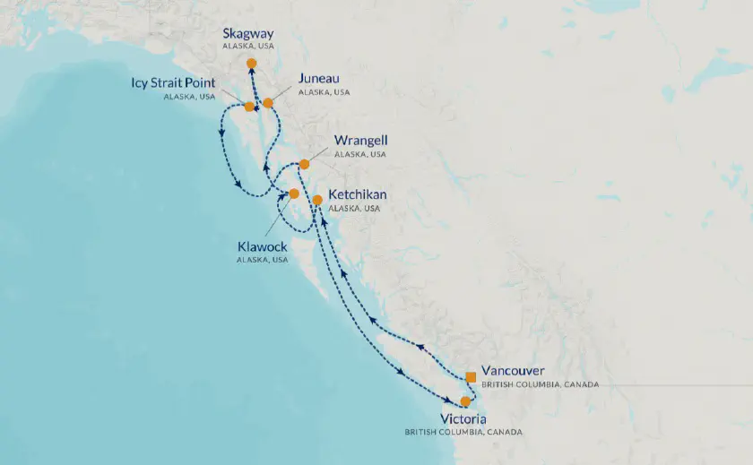 Croisière 10 nuits d&rsquo;Azamara en Alaska 2026