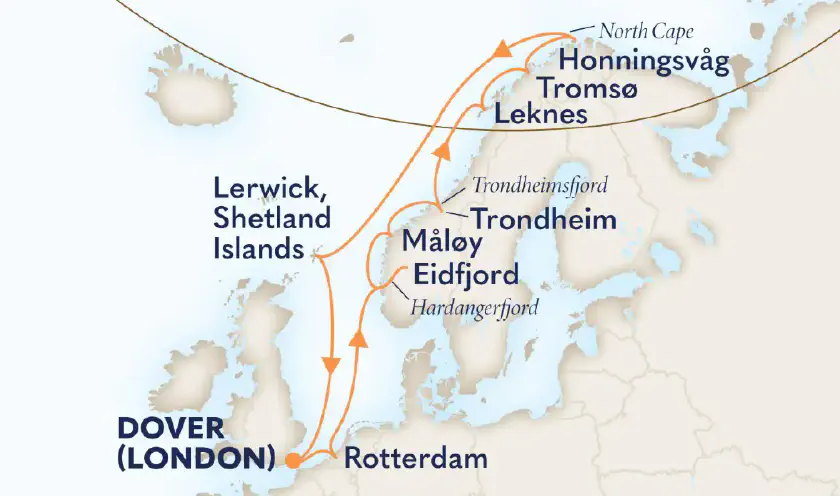 Nieuw Statendam Holland America fjords Norvège 2026