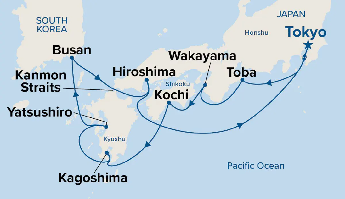 Cliquez sur l'image pour agrandrir - Croisière au Japon et cerisiers en fleurs 27 mars 2027, &copy; Princess