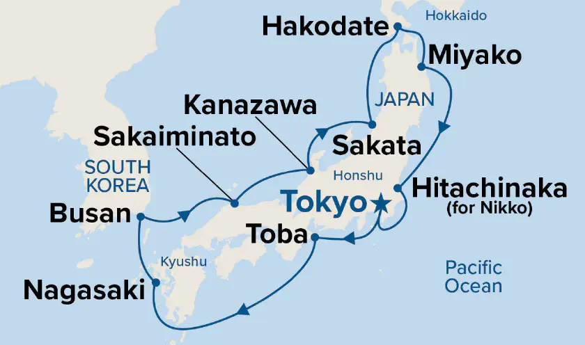 Sapphire Princess Japon avril 2028