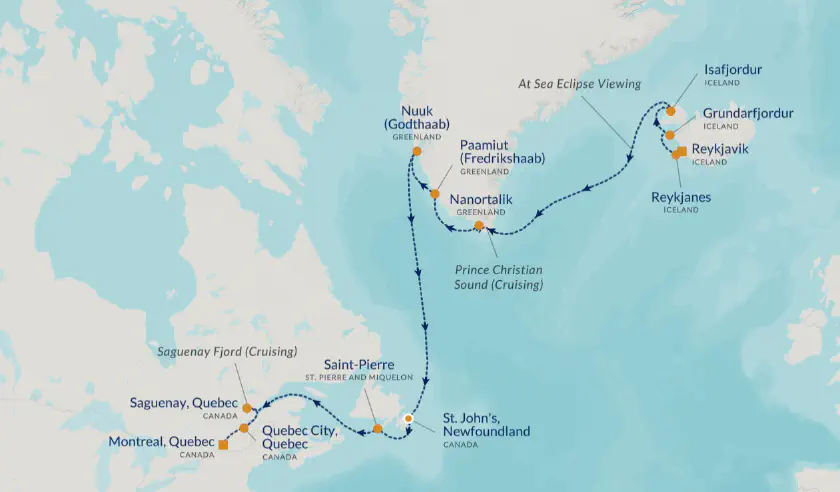 Croisières Islande Azamara Éclipse