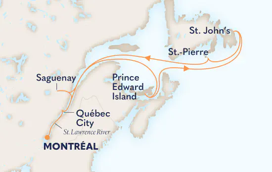Croisière aller-retour de Montréal 29 mai 2027