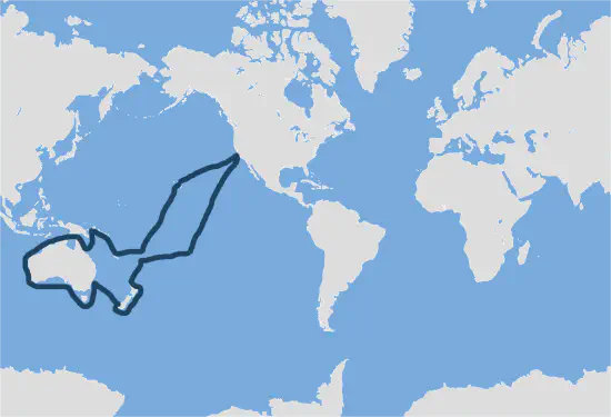 Grand tour de l'Autralie et de la Nouvelle-Zélande en croisière