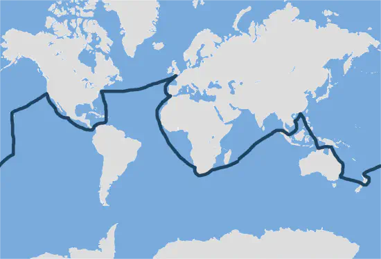 Croisière autour du monde Cunard Queen Mary 2 de 2026