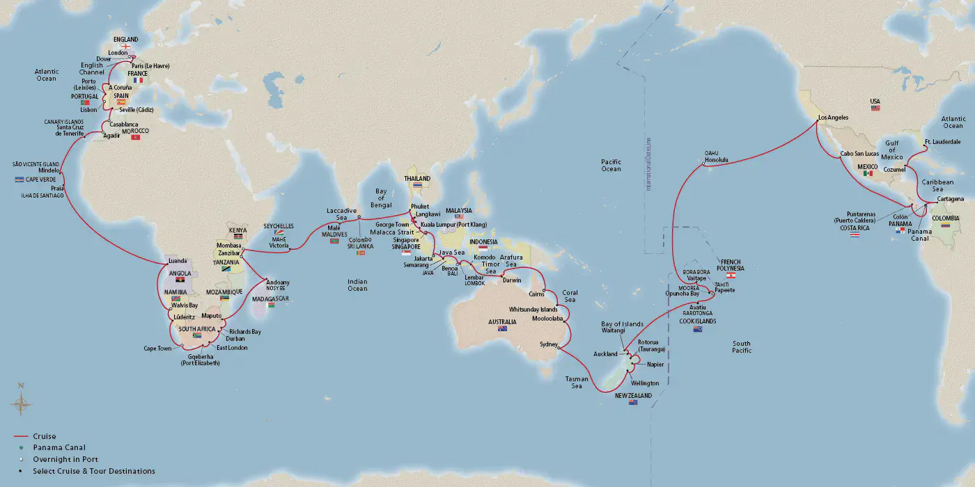 Croisière autour du monde 2025-2026 de Viking, © Viking