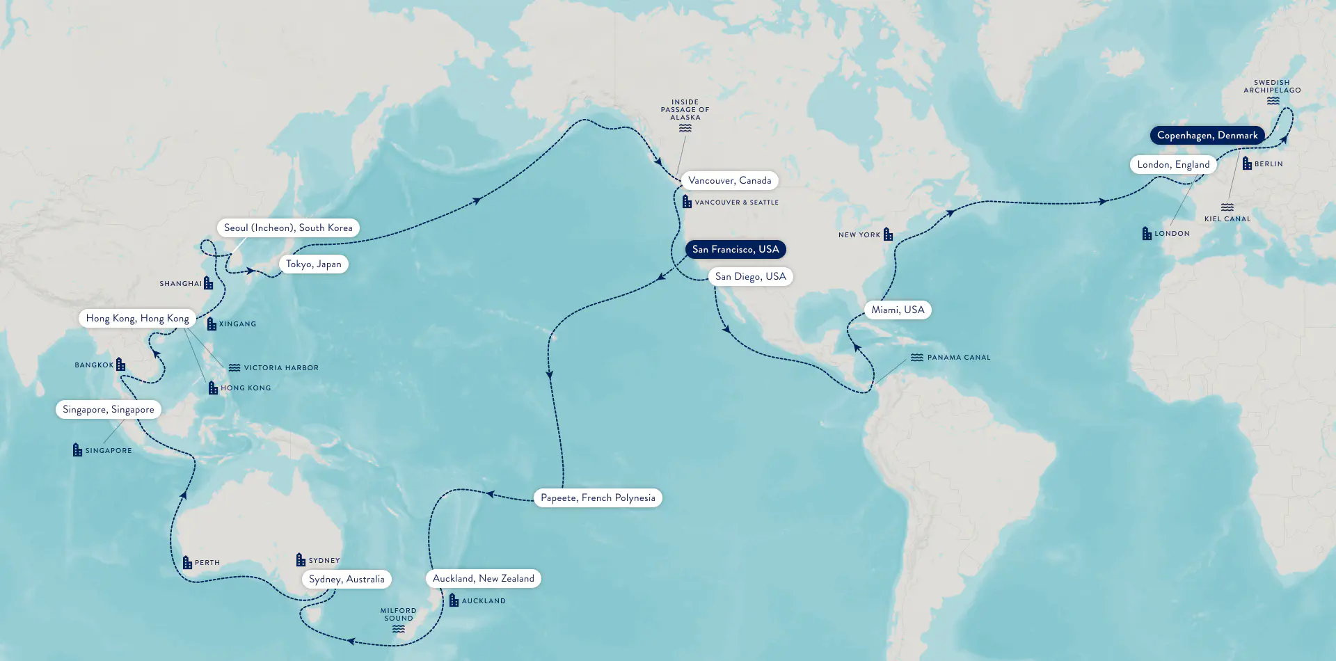 Croisière autour du monde Azamara de 2027, © Azamara