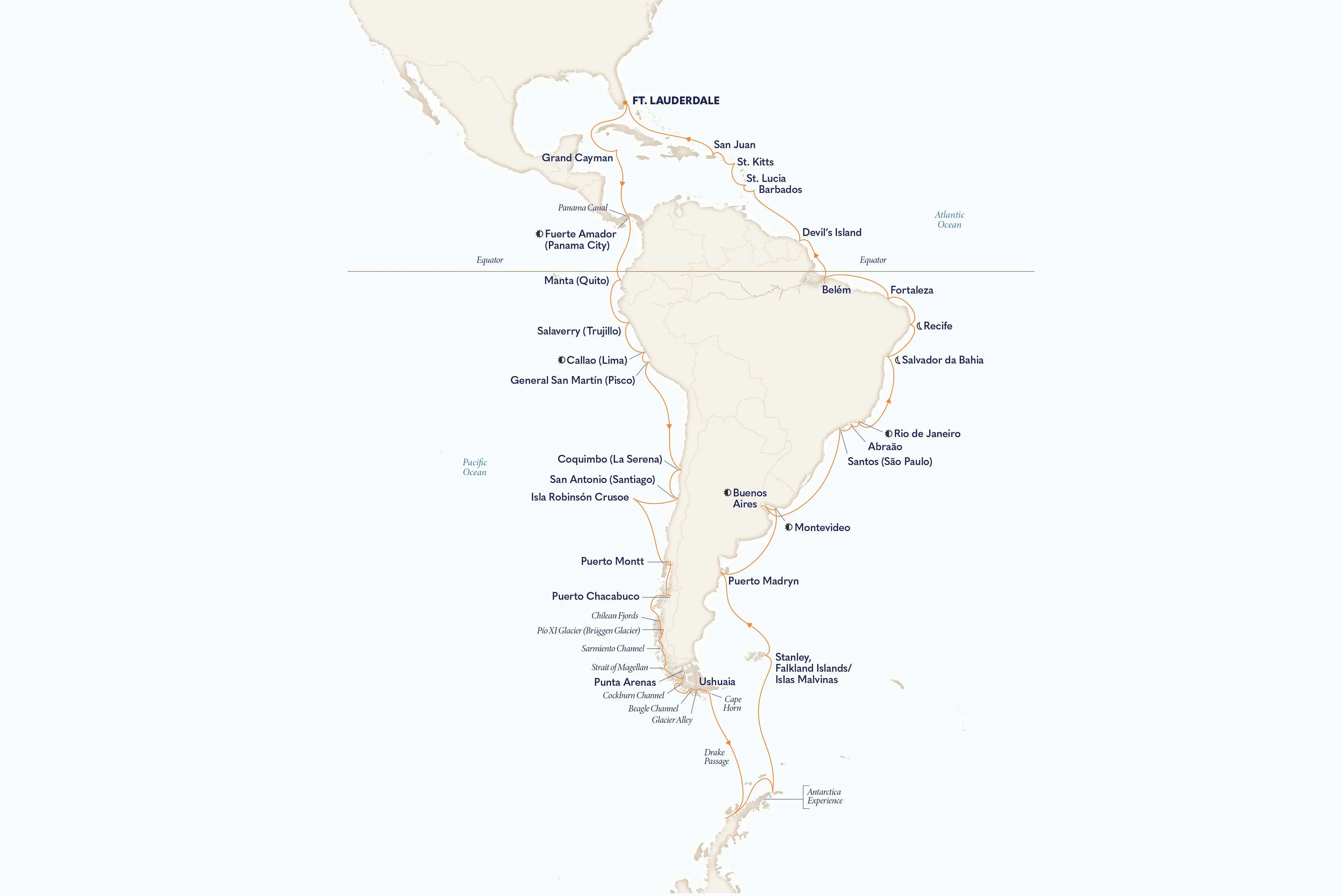 Croisière autour de l'Amérique du Sud incluant l'Antarctique 2027 de Holland America, © Holland America