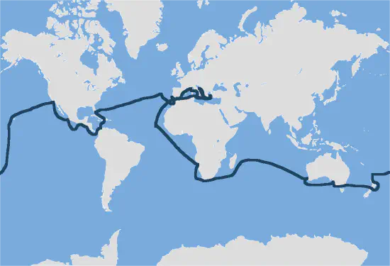 Croisière autour du monde Princess de 2028